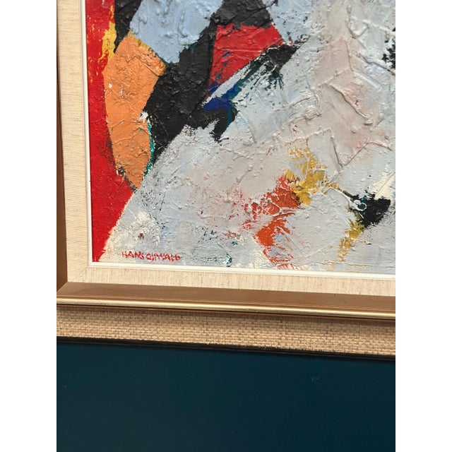 Hans Osswald, Girl in Light Blue Dress, 1950s, Oil Painting on Canvas, Framed For Sale - Image 14 of 18