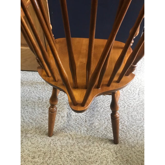 Ethan Allen Heirloom Maple Fiddleback Duxbury Side Chair 106020 Chairish