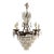 1950s Antique Crystal Empire Style Italian Chandelier For Sale