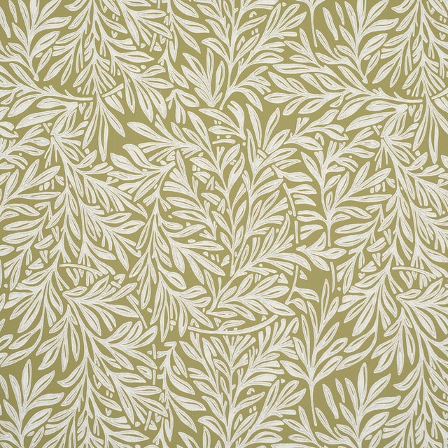Contemporary SAMPLE - Schumacher Willow Leaf Wallpaper In Moss For Sale - Image 3 of 4