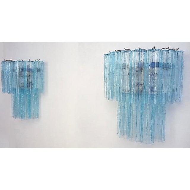 Murano Glass Tube Wall Sconces, 1990, Set of 2 For Sale - Image 15 of 17
