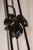 Black Art Deco Wrought Iron Ceiling Light from Muller Freres Luneville, France, 1930s For Sale - Image 8 of 11