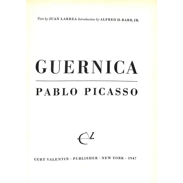 LARREA, Juan [text by] [76] pp. w/ 104 plates Curt Valentin Publisher 1947 12 1/4" x 9 1/4" Guernica is a large 1937 oil...