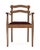 Set of five dining chairs with arms. These chairs are made of solid oak with a unique cerused finish to the wood. The...