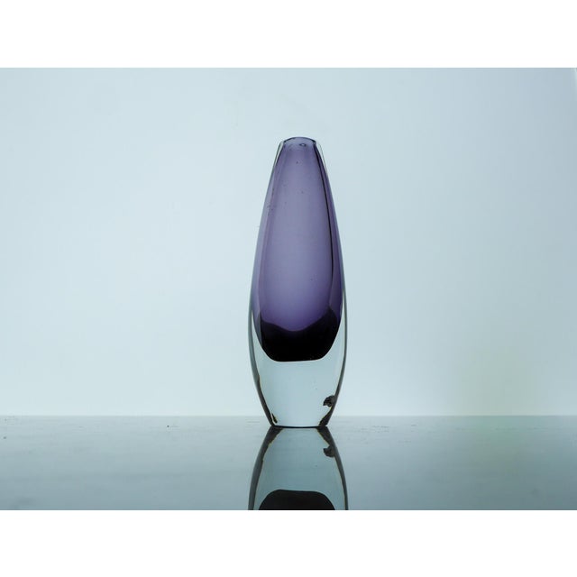 Vintage Sommerso Glass Vases in Purple by Gunnar Nylund, Set of 3 For Sale - Image 10 of 17