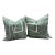 Kelly Wearstler Graffito Denim Linen Pillows, Pair For Sale