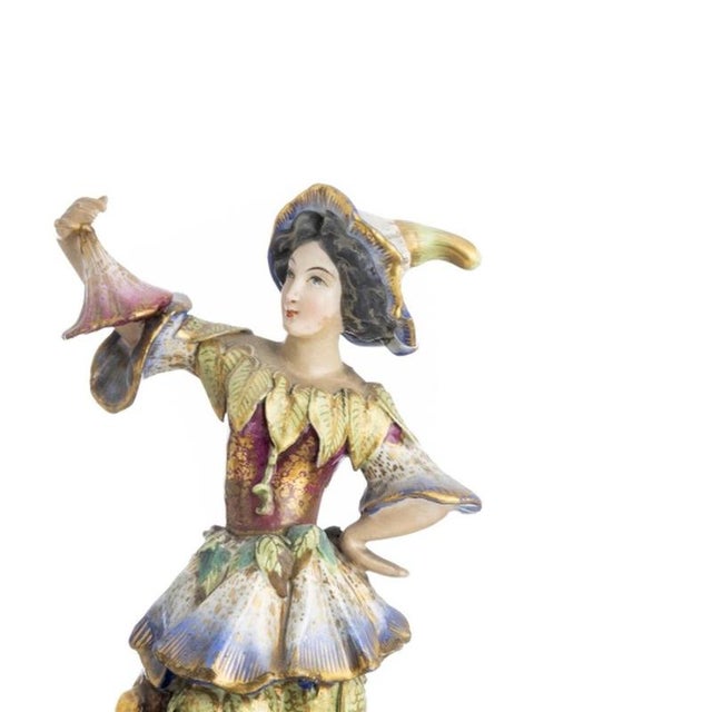 Porcelain Figures from Vieux Paris, 1800s, Set of 2 For Sale - Image 4 of 6
