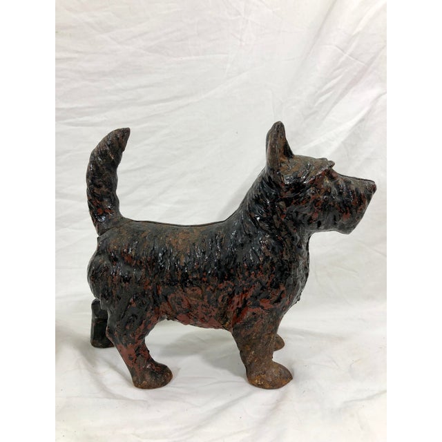 Vintage Cast Iron Scotty Dog Door Stop Chairish