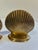 Vintage Brass Scallop Seashell Bookends, Pair For Sale In Oklahoma City - Image 6 of 6