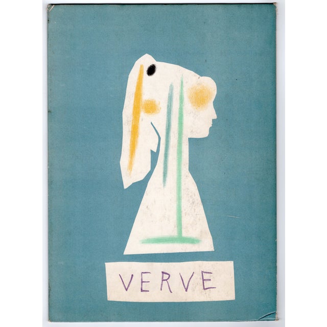 Pablo Picasso (1881-1973) Profile of a Girl cover from The Human Comedy Colour Lithograph on Hardcover cardboard printed...