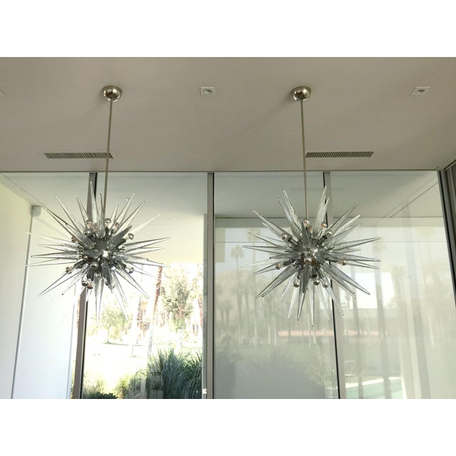 Chrome 21st Century Puntali Sputnik Chandelier by Fabio LTD For Sale - Image 8 of 9