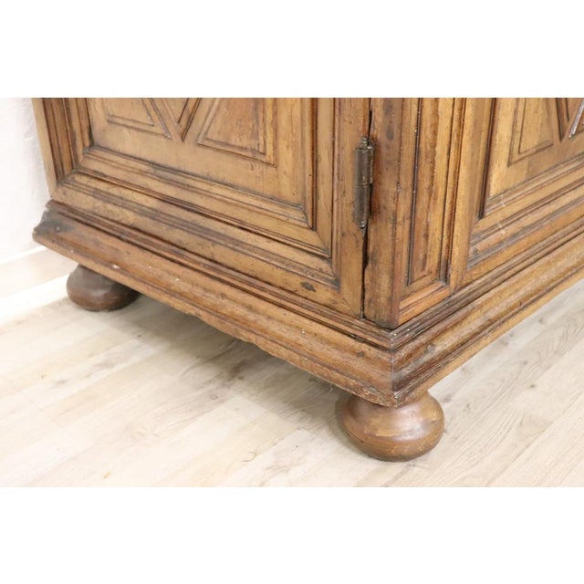 Antique Italian Walnut Wardrobe, 1600s For Sale - Image 9 of 18