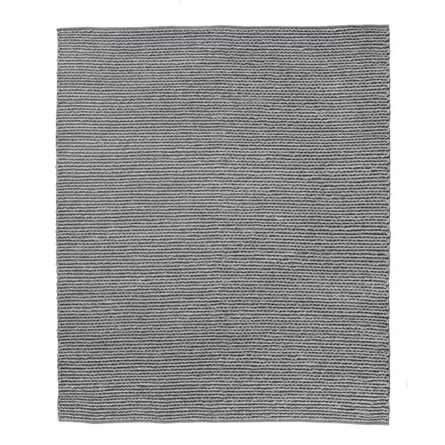 Dark Gray Reading Dark Gray Flatweave Polyester/Cotton Area Rug - 10'x14' For Sale - Image 8 of 8