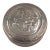 Antique Silver Repoussé Round Trinket Box by Frainier - Cherub & Musician Motif - Circa 1900 - 3" For Sale