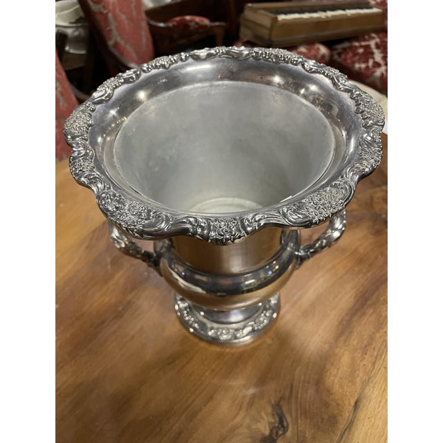 Metal Vintage Silver Metal Cooler, 1928 For Sale - Image 7 of 8