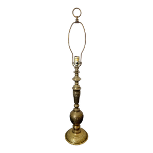 Mid 20th Century Brass Asian Chinoiserie Style Table Lamp