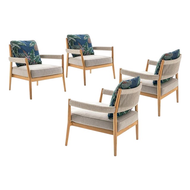 Dine Out Armchairs by Rodolfo Dordoni for Cassina, Set of 4 For Sale