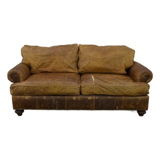 Ralph Lauren by Henredon Leather Sofa, Late 20th Century For Sale