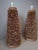 Set of 2 statement pili nuts shells Floor / Table Lamps, ca 2000 - 2020 Great craftmanship these two nature inspired hand...