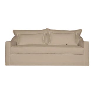 Moss Home Darcy Sofa 84", Safari Flax For Sale