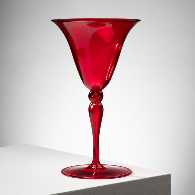 Baroque Glasses from Venini, Set of 9 For Sale - Image 3 of 5