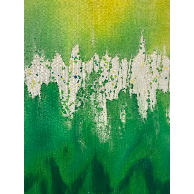 1970's Large Abstract Painting For Sale - Image 4 of 8