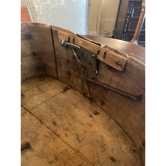 Wood Petit 18th Century Painted Swedish Chest For Sale - Image 7 of 10