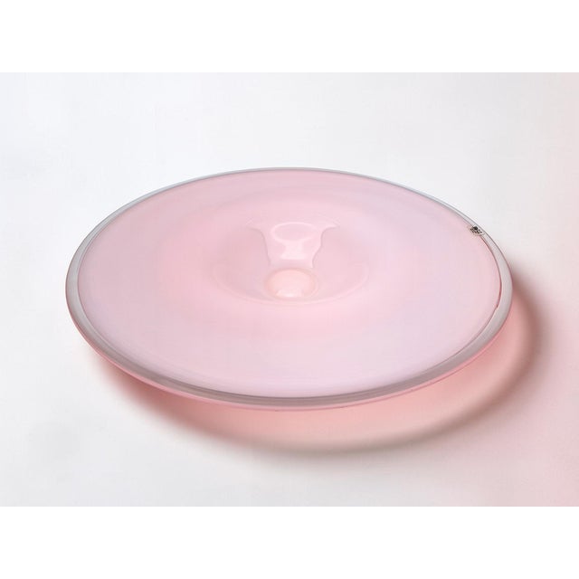 Pink Murano Glass Centerpiece from Veart, 1990s For Sale - Image 8 of 8