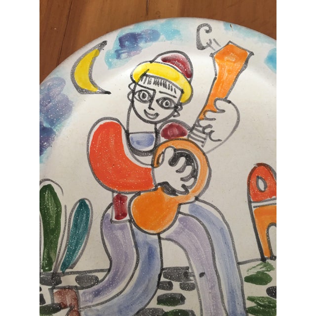 Mid-Century Modern DeSimone Italian Vintage Mid-Century 10" Charger Plate For Sale - Image 3 of 8