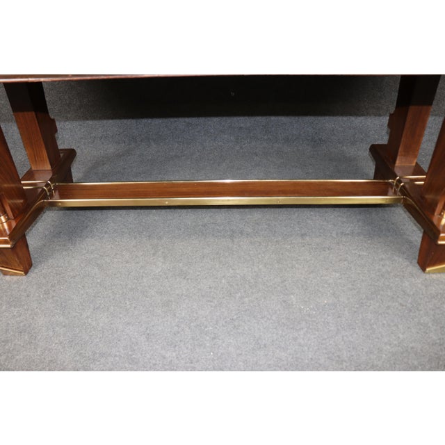 Art Deco French Art Deco Bronze Mounted Dining Table Attributed to Jules Leleu For Sale - Image 3 of 16