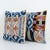 Mid-Century Modern Uzbek Ikat Velvet Pillow Cover 19'' X 20'' - Set of Two For Sale - Image 3 of 4