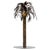 A brass palm tree sculpture by Luciano Benevello. Engraved signature on the base.