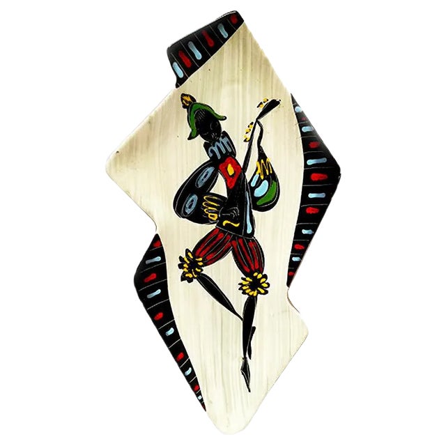 Decorative Plate by Giulianelli Augusto, 1950s For Sale