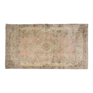 Vintage Turkish Area Rug, Hand-Knotted Wool, Traditional Anatolian Rug For Sale