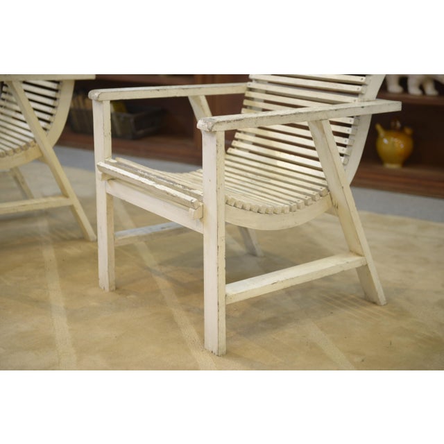 Vintage Wooden Armchairs, 1950s, Set of 2 For Sale - Image 4 of 11