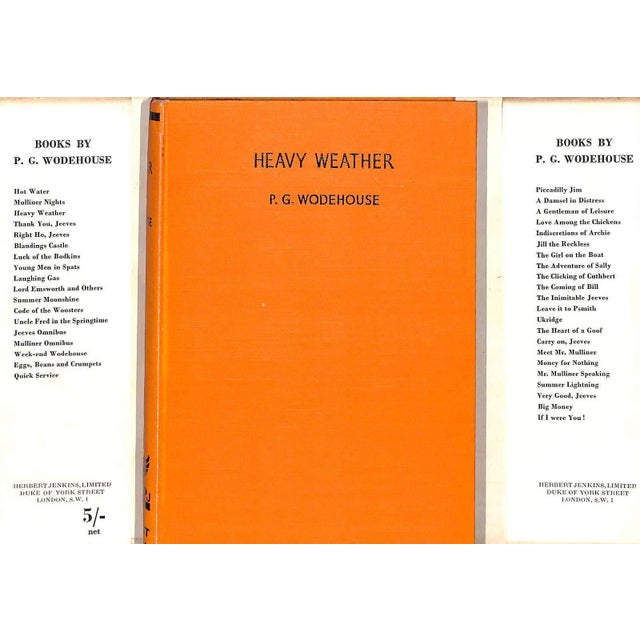 "Heavy Weather" Book 1933 Wodehouse, P.G. For Sale - Image 4 of 6