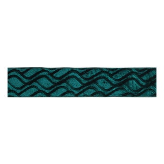 Embossed Wave Velvet Wired Polyester Ribbon 2.5" x 10 Yds. For Sale