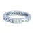 Late 20th Century Platinum Diamond Eternity Band Ring Size 7 For Sale - Image 5 of 6