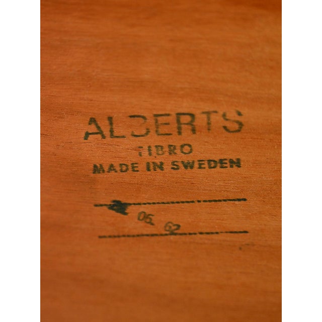 Swedish Teak Coffee Table with Woven Top from Alberts Tibro, 1960s For Sale - Image 4 of 10