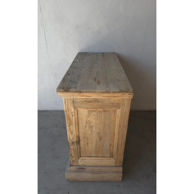Antique Rustic European Distressed Wood Cabinet For Sale - Image 9 of 13