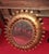 Hollywood Regency Sunburst Mirror in Gilt Metal with Leaf Decoration Work, 1960s For Sale - Image 3 of 6