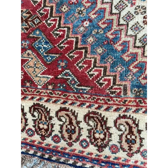 Vintage Wool Ghashghaei Rug, 1930s For Sale - Image 11 of 18