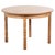 Vintage Brutalist Round Oak Dining Table with Extensions by Henning Kjærnulf, 1960s For Sale - Image 11 of 11