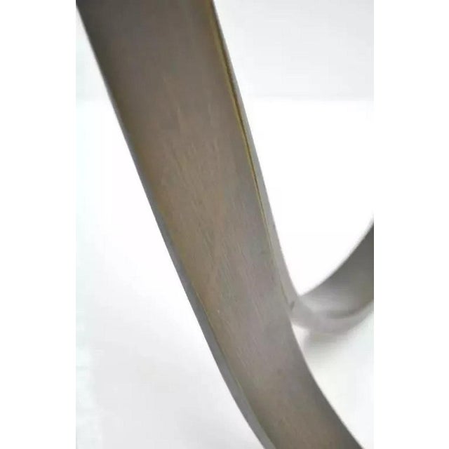 Late 20th Century Late 20th Century Tri-Mark Bronze Sculptural Round Glass Coffee Table After Roger Sprunger Dunbar For Sale - Image 5 of 10