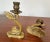 Metal Pair of Vintage Brass Neoclassical Dolphin Candlesticks For Sale - Image 7 of 7