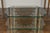 Metal Mid 20th Century Brass Three-Tiered Table with Glass Shelves and Foliage Motifs For Sale - Image 7 of 12