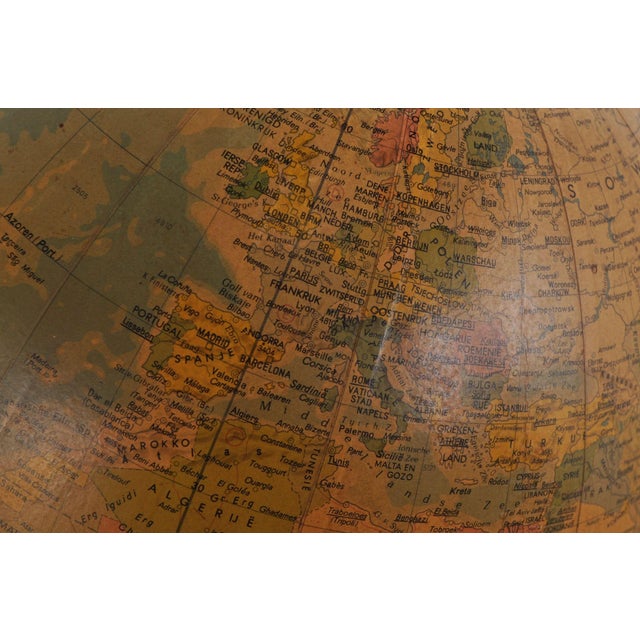 Brown Vintage Globe from Räths, 1960s For Sale - Image 8 of 10
