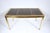 Maison Jansen Italian Modern Brass Desk With Inset Bordered Leather Surface For Sale - Image 4 of 18