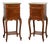 Louis XV Nightstands with Marble Tops, France, 1900s, Set of 2 For Sale
