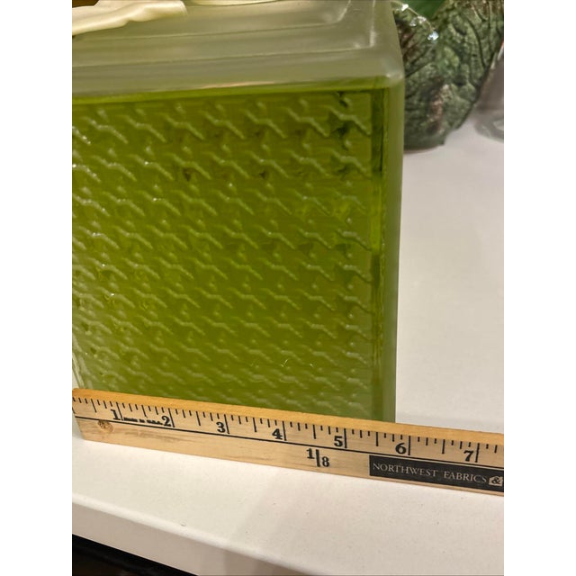 Miss Dior 20th Century Giant Houndstooth Glass 12”x10”W Department Store Factice Bottle For Sale - Image 9 of 12